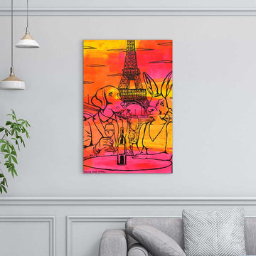 Paris Wine Lovers (Original Painting)