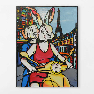 Paris is the Lovers City (Original Painting)