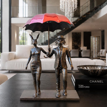 Rainy Days in London (Bronze Sculpture, Small)