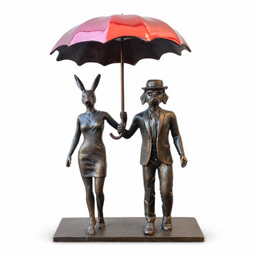 Rainy Days in London (Bronze Sculpture, Small)