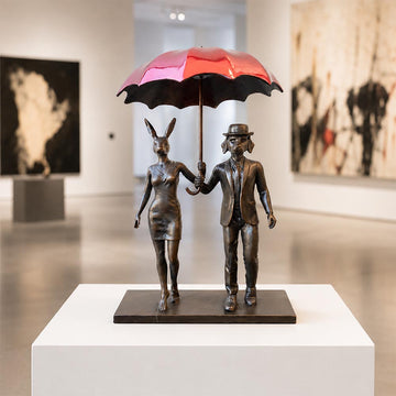 Rainy Days in London (Bronze Sculpture, Small)