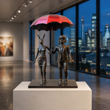 Rainy Days in London (Bronze Sculpture, Small)