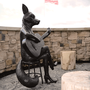 Red Tail Fox: Songs from the Land of the Blue Smoke (Bronze Sculpture)