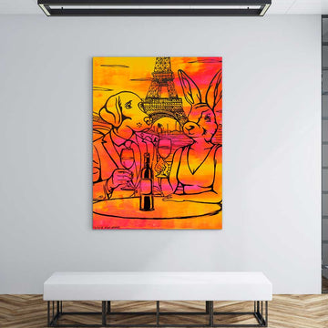 Red Wine Was on Their Lips (Original Painting)