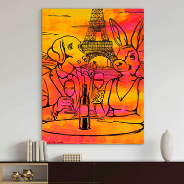 Red Wine Was on Their Lips (Original Painting)