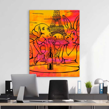 Red Wine Was on Their Lips (Original Painting)