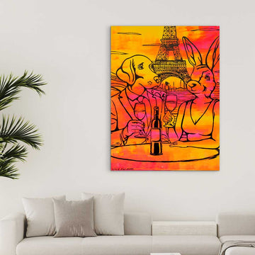 Red Wine Was on Their Lips (Original Painting)