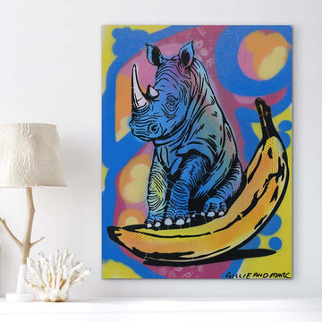 Rhino Was Hungry (Original Painting)
