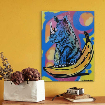 Rhino Was Hungry (Original Painting)