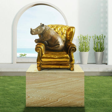 Rhino takes a seat