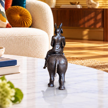 Rhino Riders and the Wild Promise (Bronze Sculpture, Miniature)