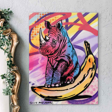 Rhinos Must Live Forever (Original Painting)