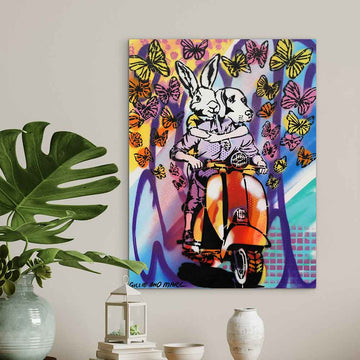 Riding Through Life Side by Side (Original Painting)