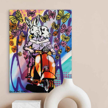 Riding Through Life Side by Side (Original Painting)