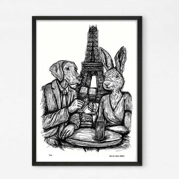 Romance in Paris (Giclee Canvas Print)
