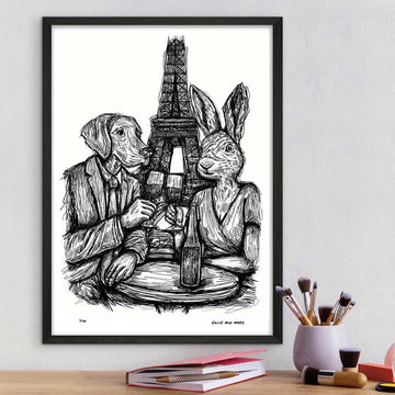 Romance in Paris (Giclee Canvas Print)