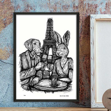 Romance in Paris (Giclee Canvas Print)