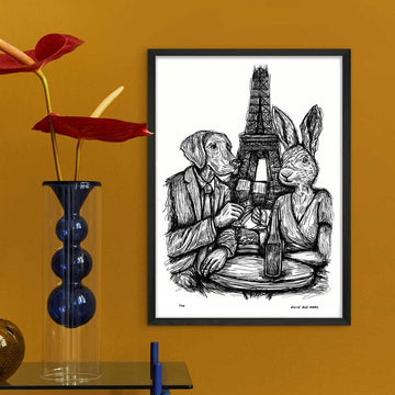 Romance in Paris (Giclee Canvas Print)
