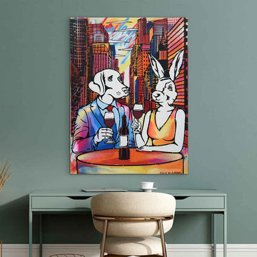 Romance in the Big City (Original Painting)