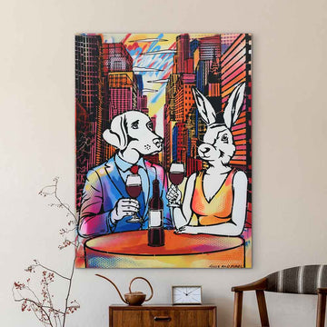 Romance in the Big City (Original Painting)
