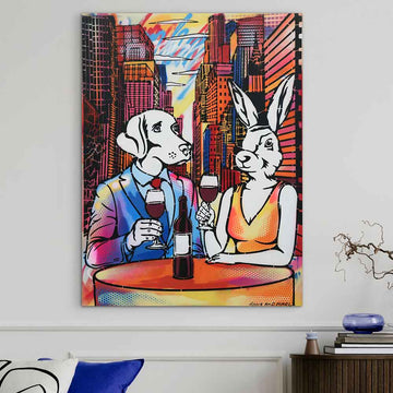 Romance in the Big City (Original Painting)