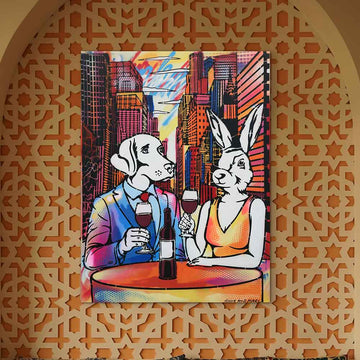 Romance in the Big City (Original Painting)