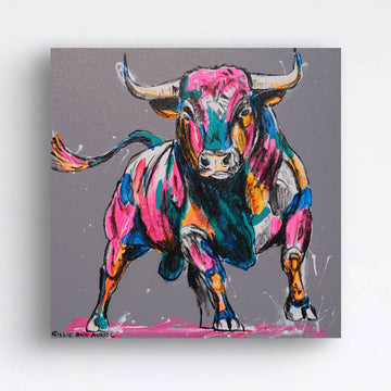 Run With the Bulls (Original Painting)