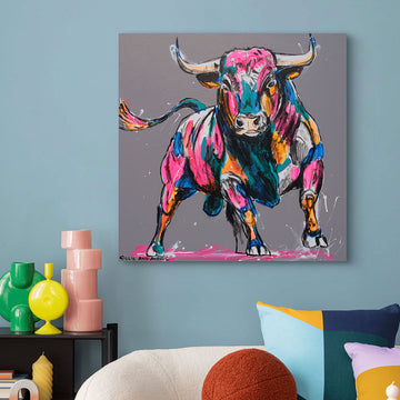 Run With the Bulls (Original Painting)