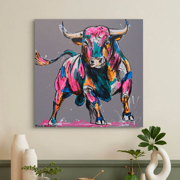 Run With the Bulls (Original Painting)