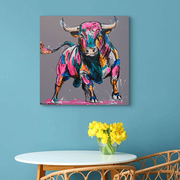 Run With the Bulls (Original Painting)