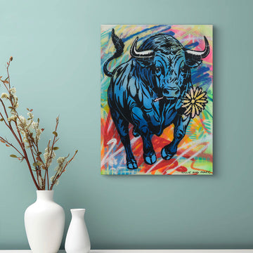 Running Bull (Original Painting)
