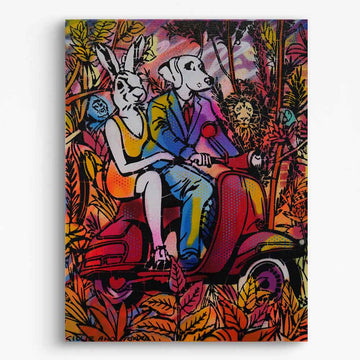 Saturday Night in the Jungle (Original Painting)