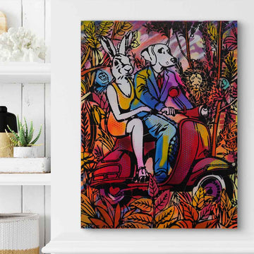 Saturday Night in the Jungle (Original Painting)