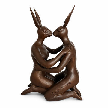 She Was in Love with Her Better Self Every Day (Bronze Sculpture, Miniature Collection)