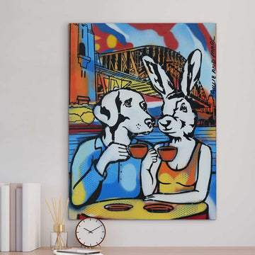 Sydney Coffee Drinkers (Original Painting)