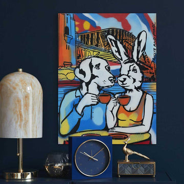 Sydney Coffee Drinkers (Original Painting)