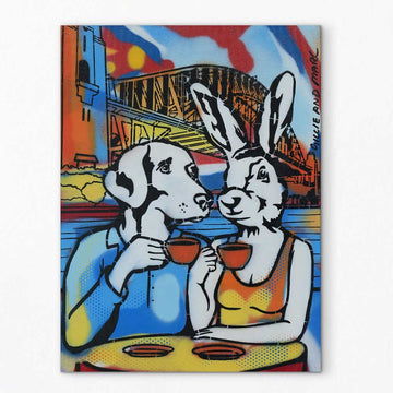 Sydney Coffee Drinkers (Original Painting)