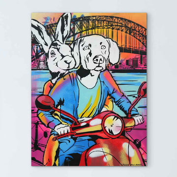 Sydney Explodes at Night (Original Painting)