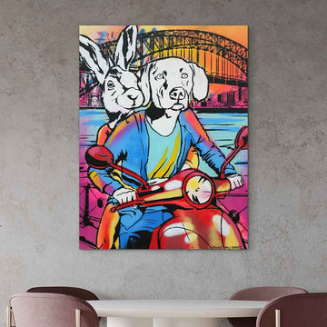 Sydney Explodes at Night (Original Painting)