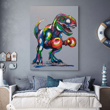 T-Rex in The Ring (Original Painting)