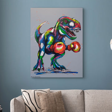 T-Rex in The Ring (Original Painting)