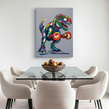 T-Rex in The Ring (Original Painting)