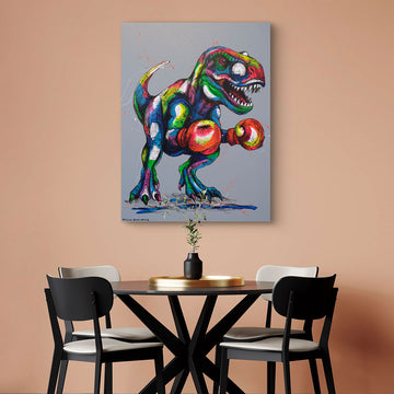 T-Rex in The Ring (Original Painting)