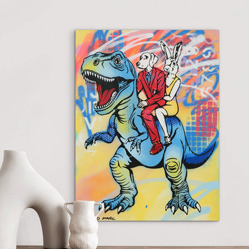 T-Rex Is Blue (Original Painting)
