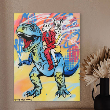 T-Rex Is Blue (Original Painting)
