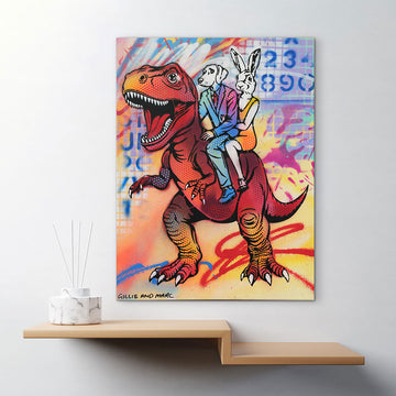 T-Rex Is Red (Original Painting)