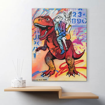 T-Rex Is Red (Original Painting)