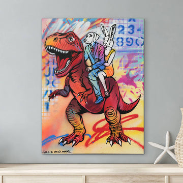 T-Rex Is Red (Original Painting)