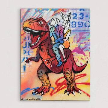 T-Rex Is Red (Original Painting)