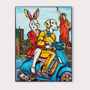 The Best Adventure Begins With Someone You Love (Original Painting)